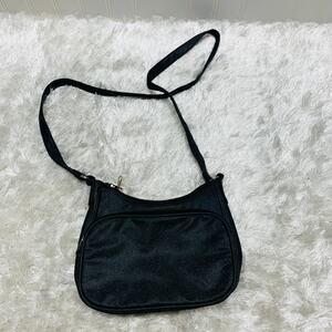 Y2k Mini Black Sparkle Cross Body Shoulder Bag